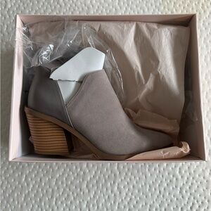 Just Fab Gray Booties - NWT!!